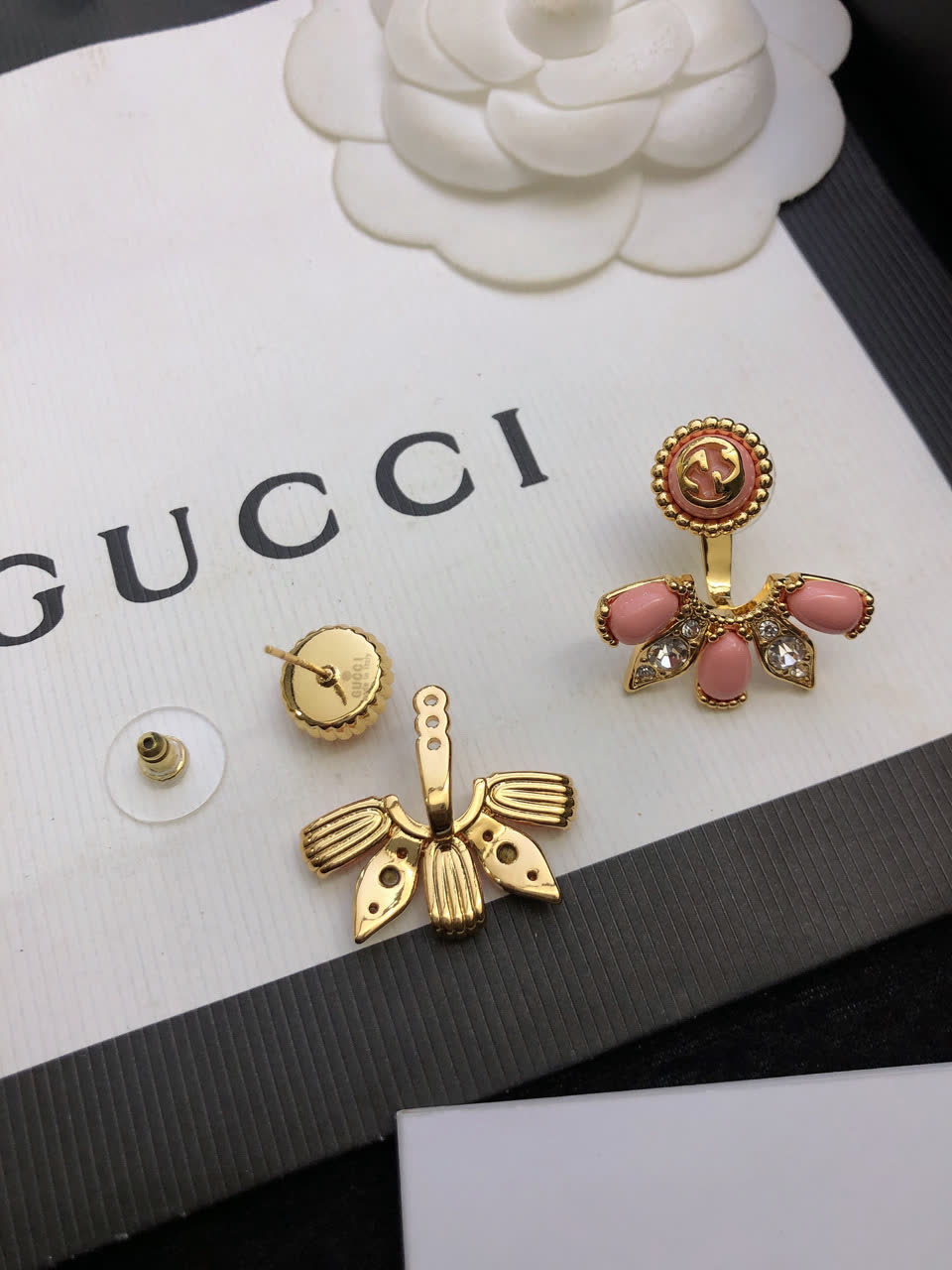 Gucci Pink Crystal Earring
