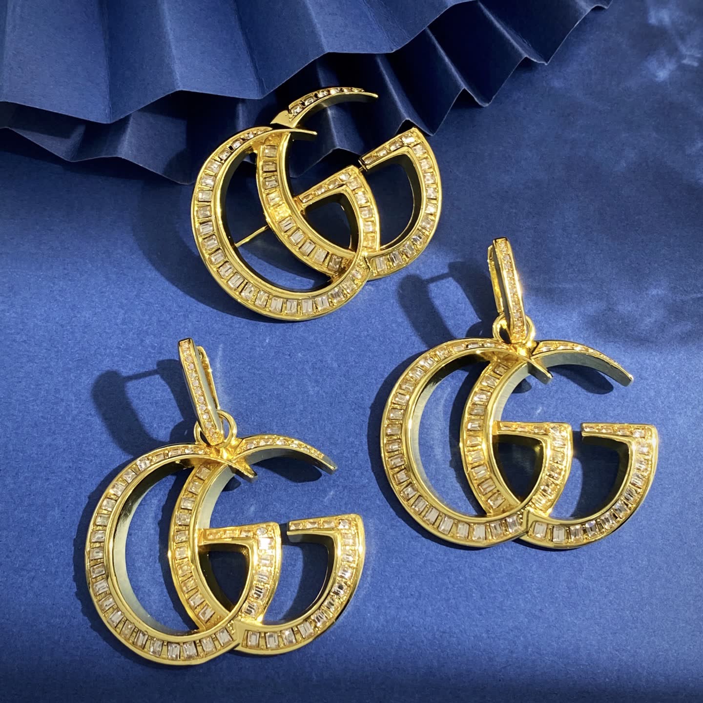 Gucci Double G Logo Earrings