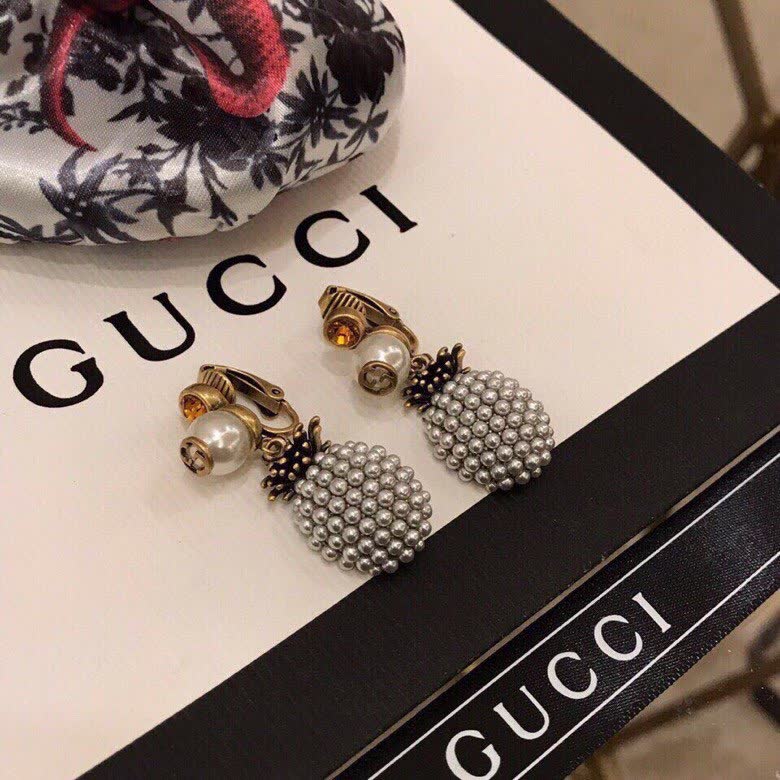 Gucci Pineapple Clip-On Earrings