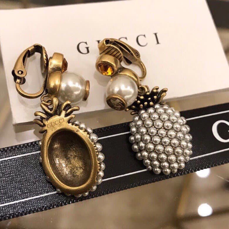 Gucci Pineapple Clip-On Earrings