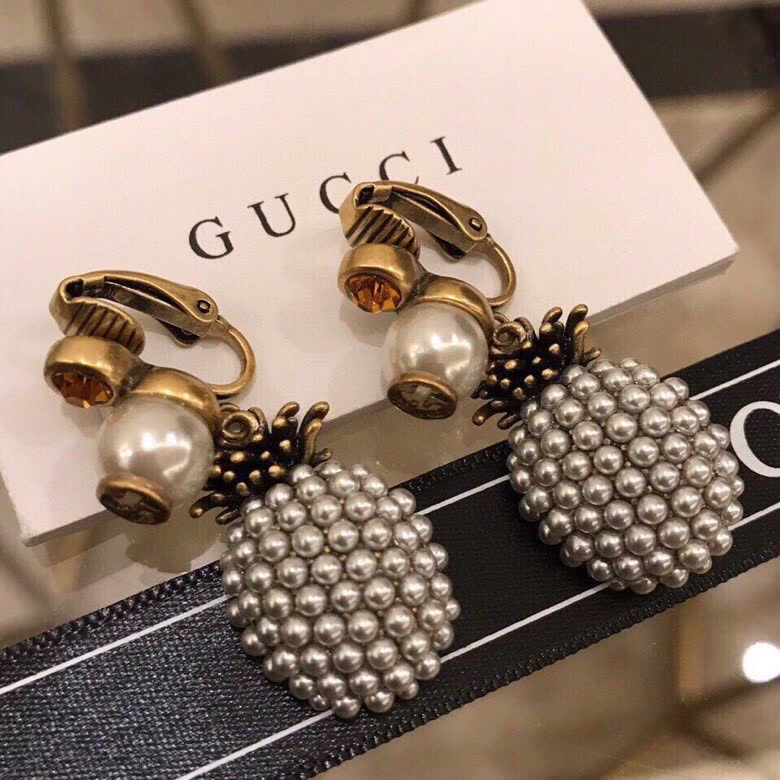 Gucci Pineapple Clip-On Earrings