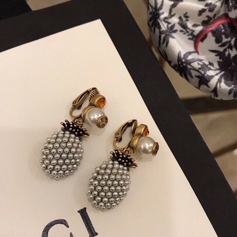 Gucci Pineapple Clip-On Earrings