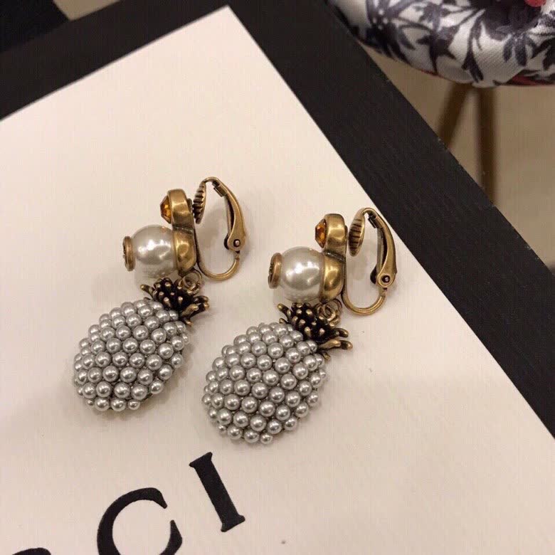Gucci Pineapple Clip-On Earrings