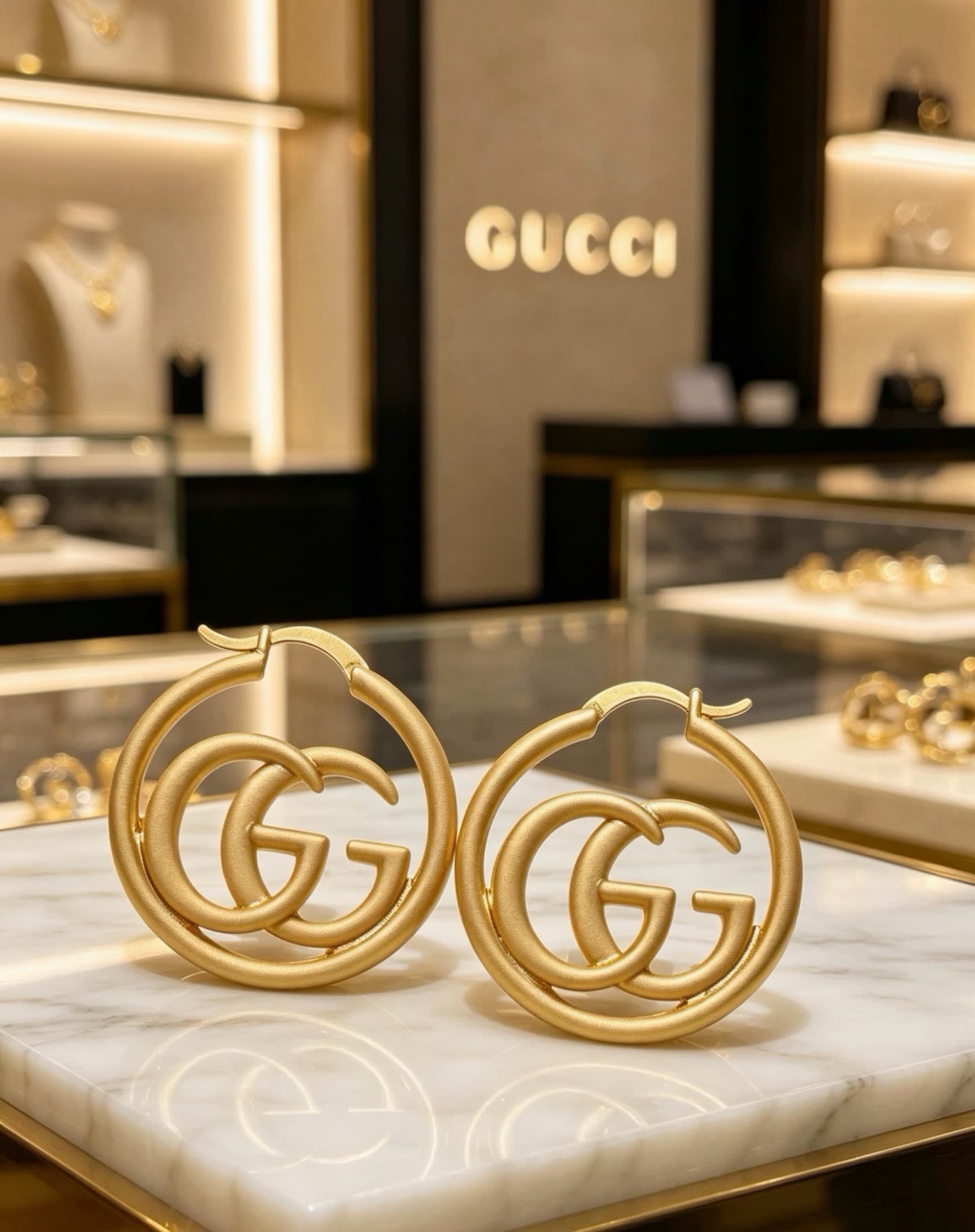 Gucci Gold Hoop Earrings