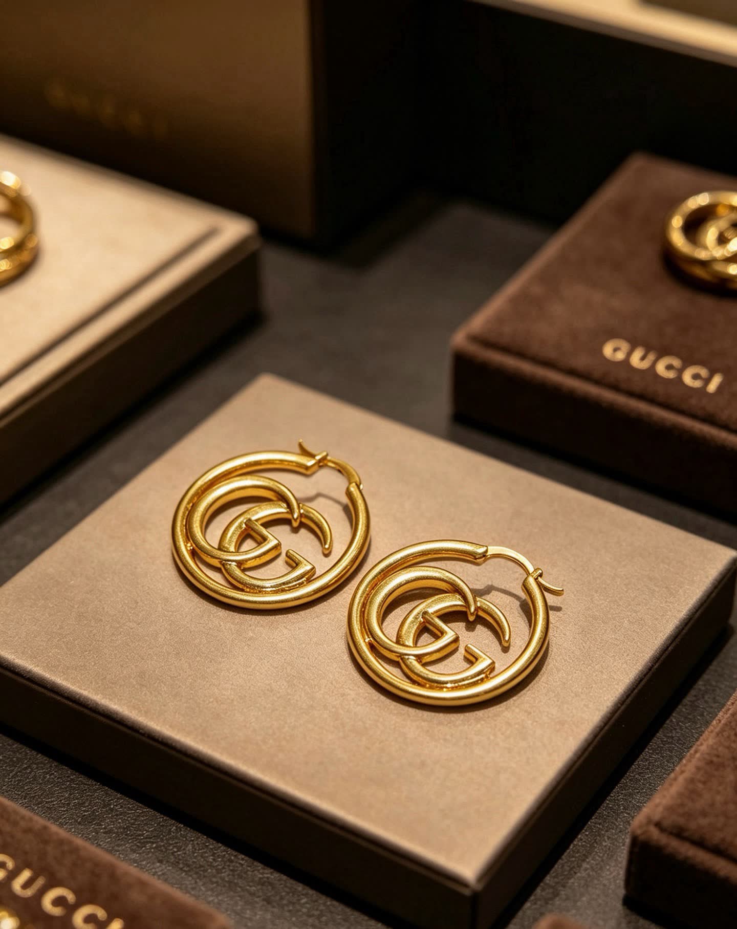 Gucci Gold Hoop Earrings