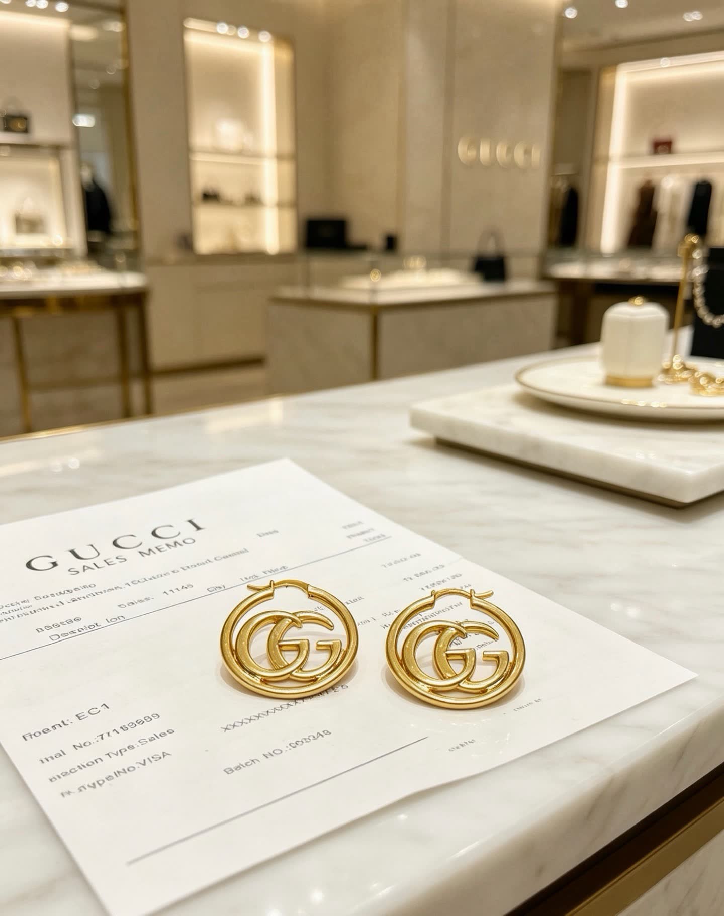 Gucci Gold Hoop Earrings