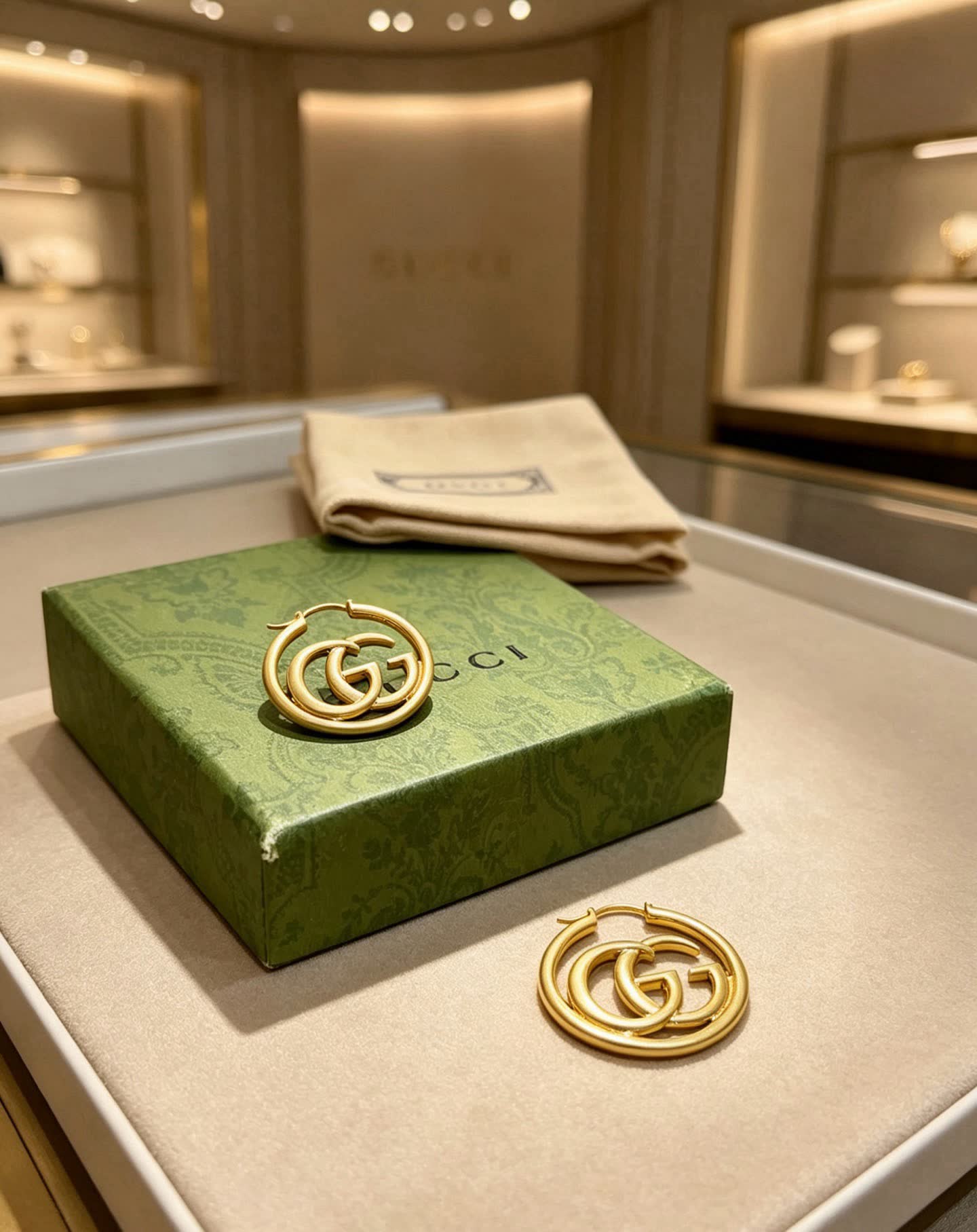 Gucci Gold Hoop Earrings