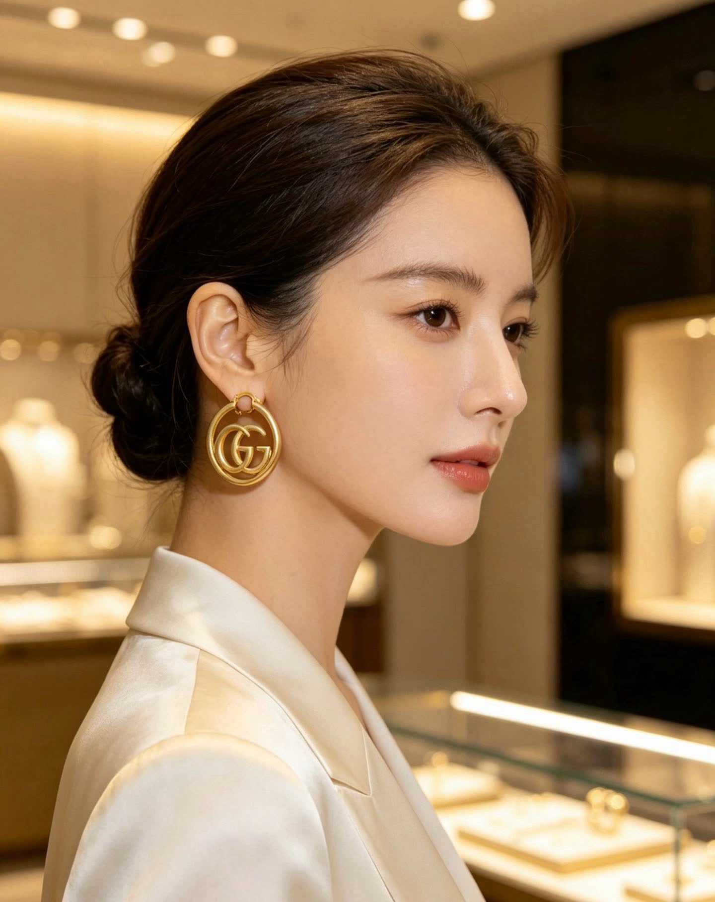 Gucci Gold Hoop Earrings