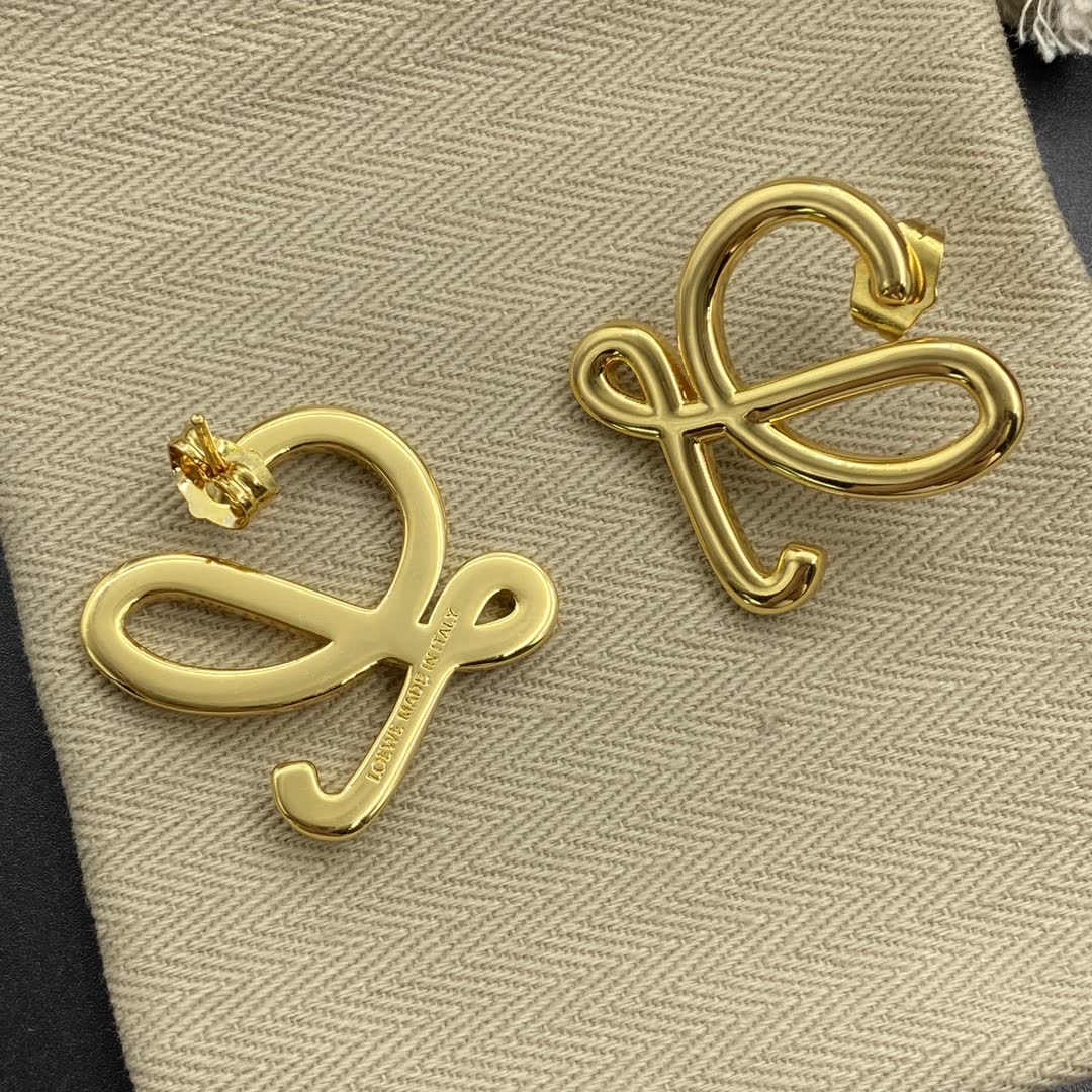Loewe Gold 'L' Stud Earrings