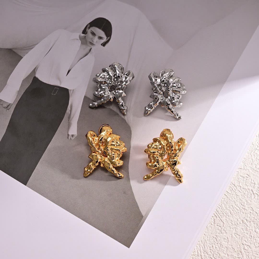 LOEWE Gold Sculptural Earrings