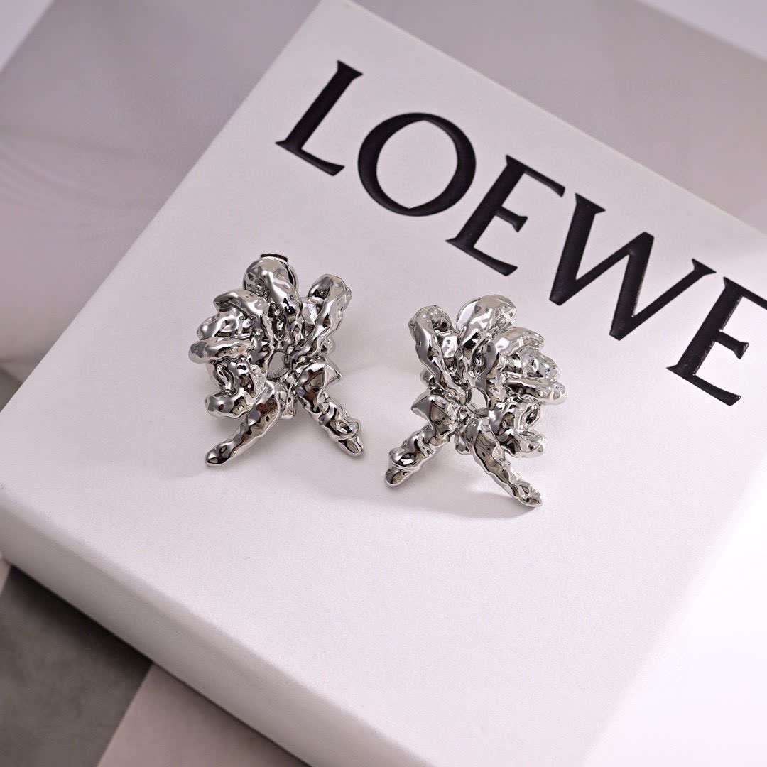 LOEWE Gold Sculptural Earrings