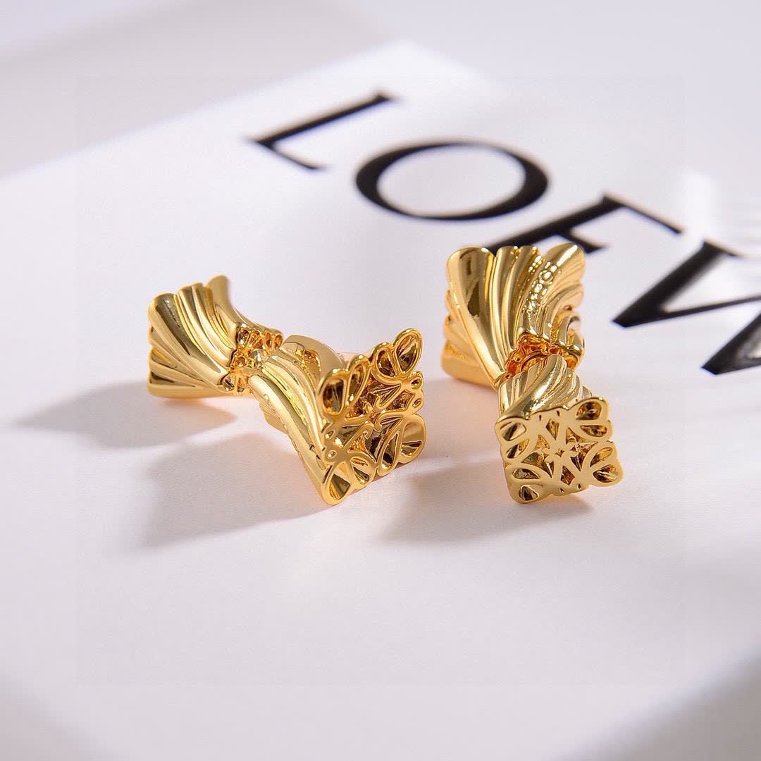 LOEWE Women's Sterling Silver Anagram Earrings