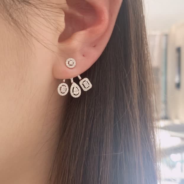 Messika Elegant Diamond Earrings Set