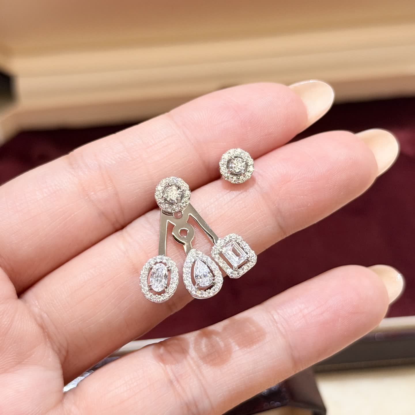 Messika Elegant Diamond Earrings Set