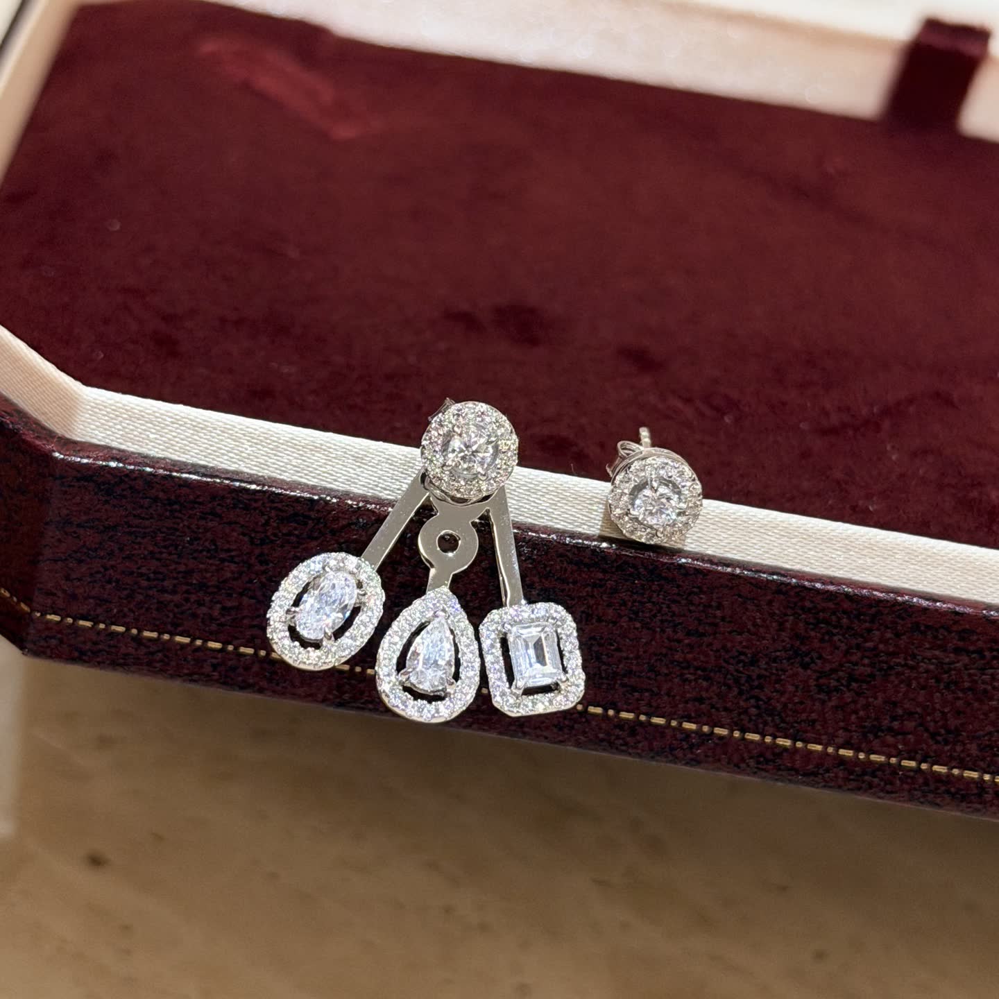 Messika Elegant Diamond Earrings Set