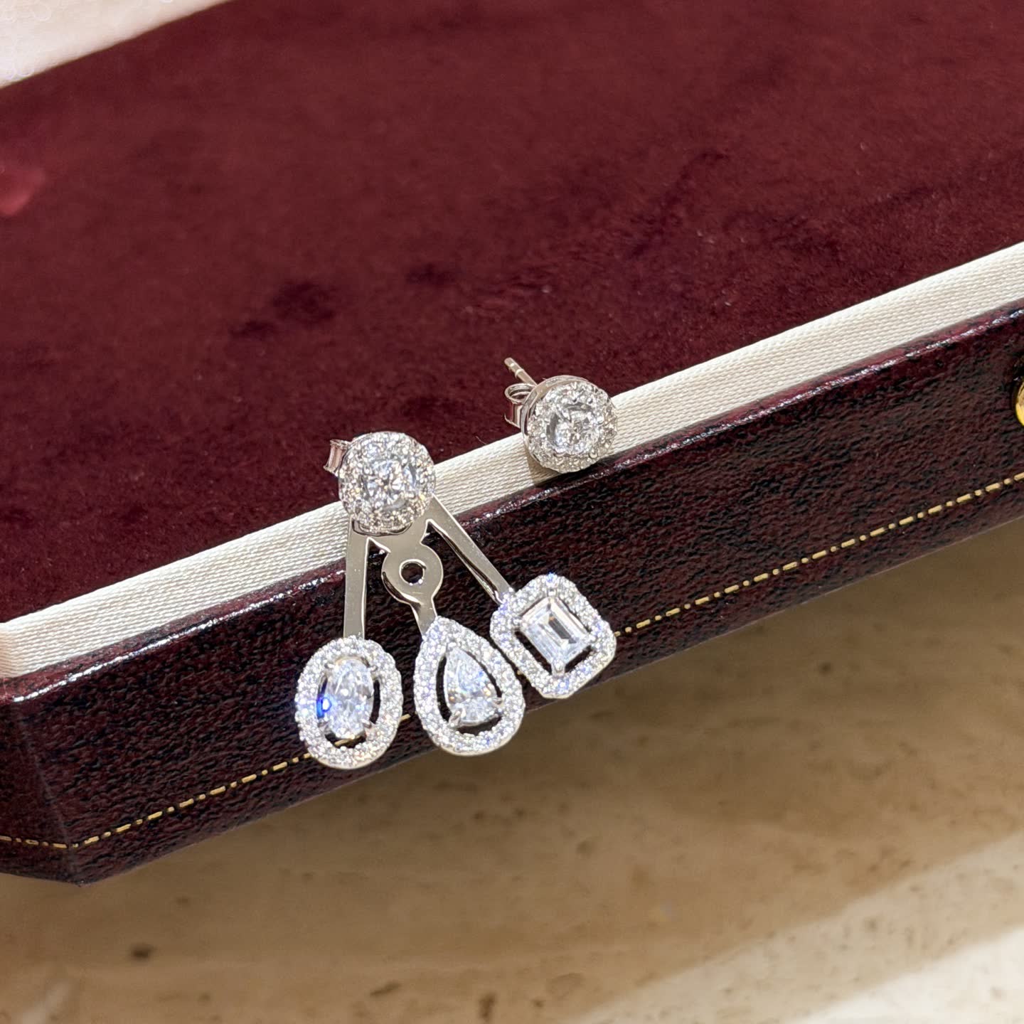 Messika Elegant Diamond Earrings Set