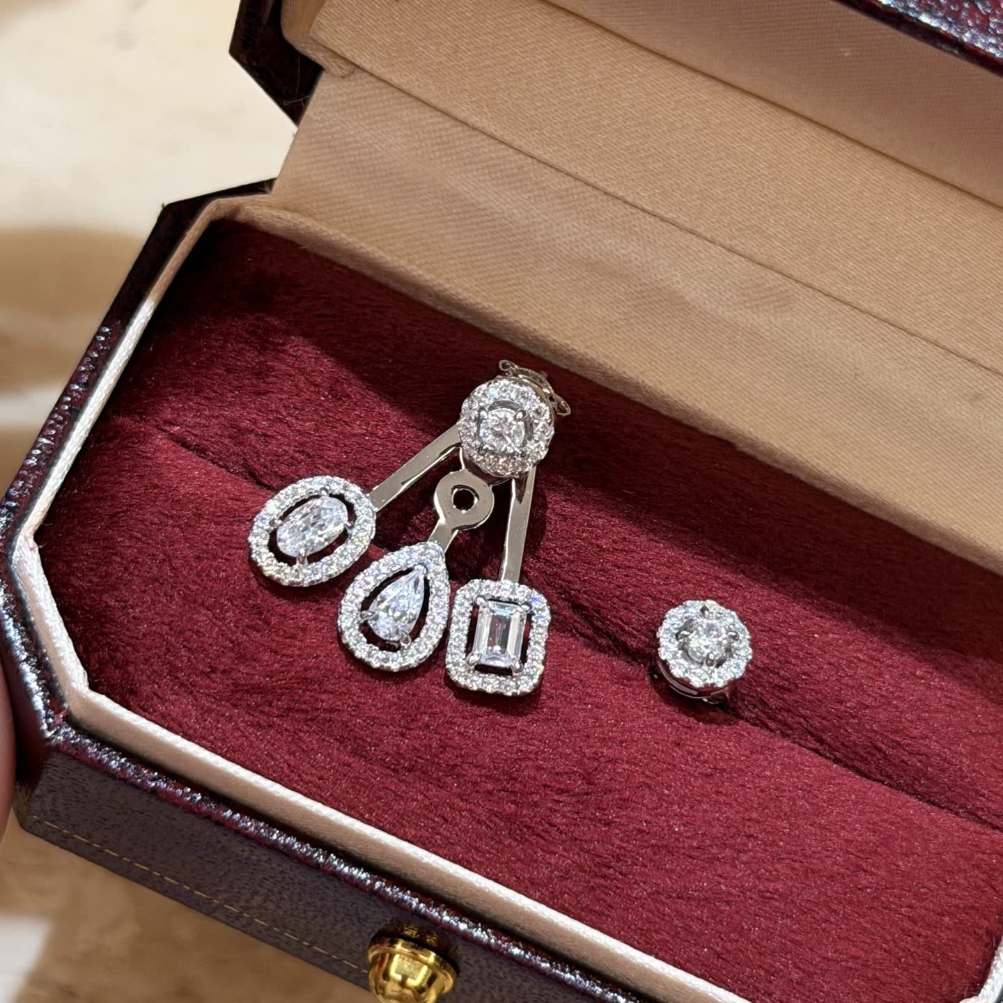 Messika Elegant Diamond Earrings Set