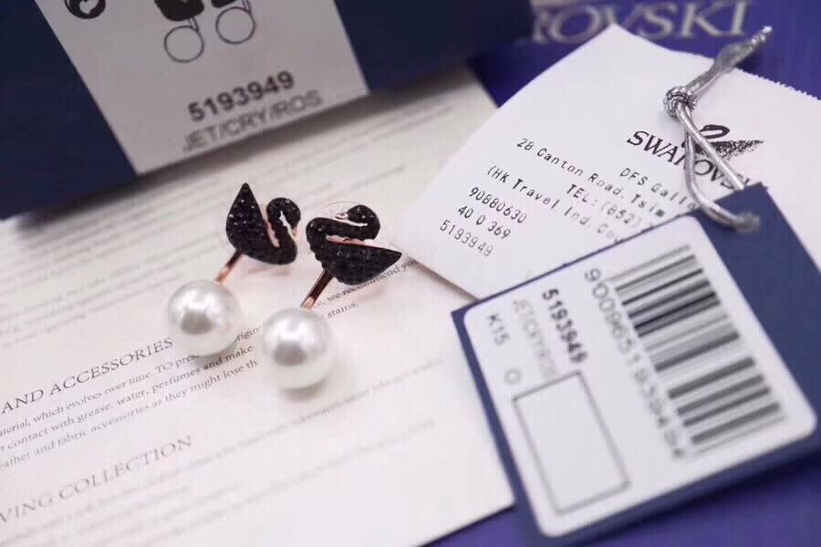 Swarovski Iconic Swan Earrings