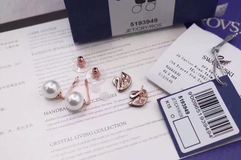 Swarovski Iconic Swan Earrings