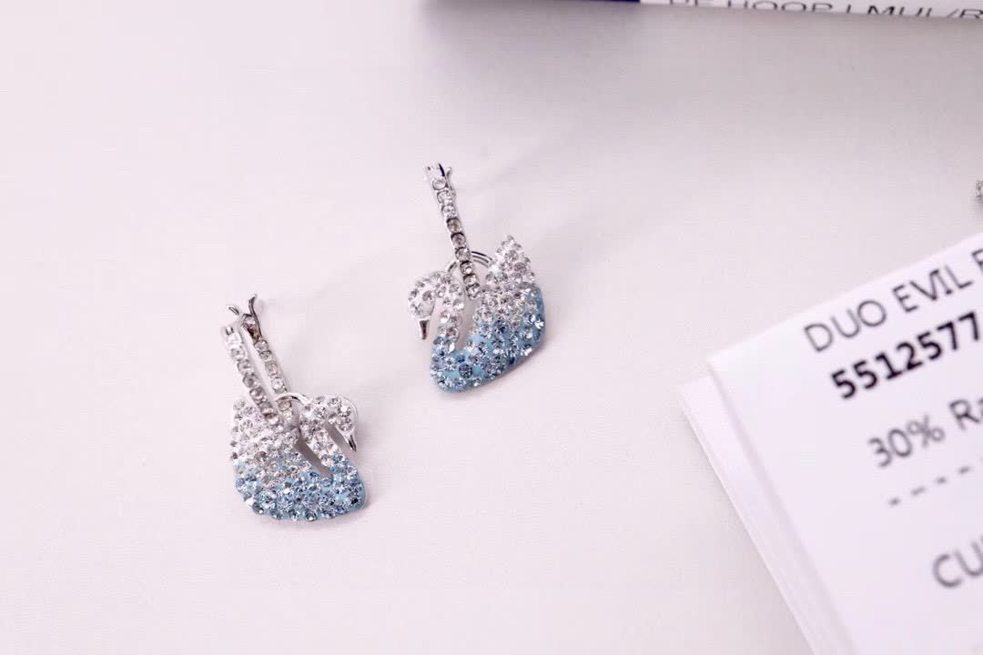Swarovski Duo Evil Eye Earrings