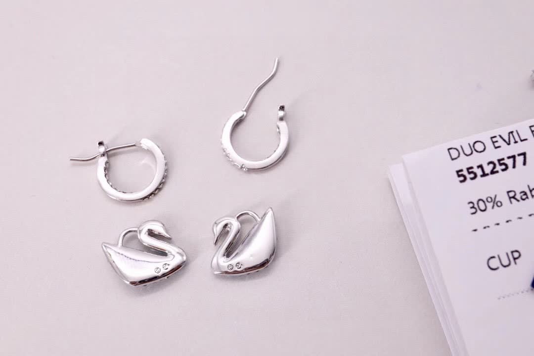 Swarovski Duo Evil Eye Earrings
