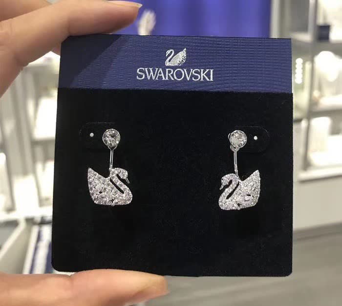 Swarovski Swan Earrings