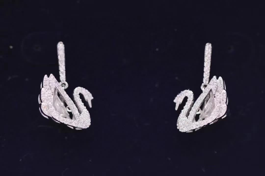 Swarovski Dancing Swan Earrings