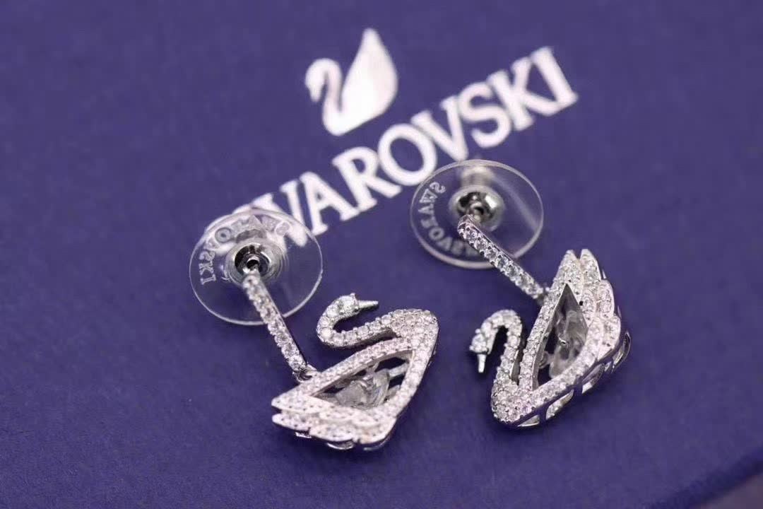 Swarovski Dancing Swan Earrings