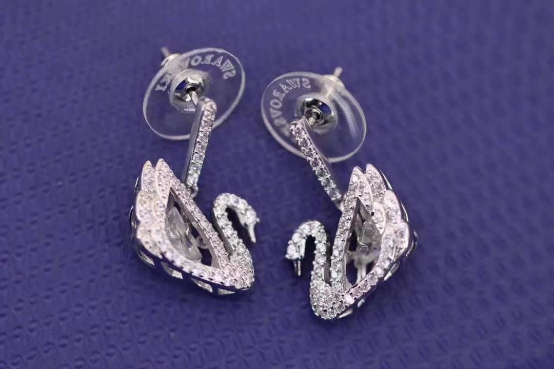 Swarovski Dancing Swan Earrings