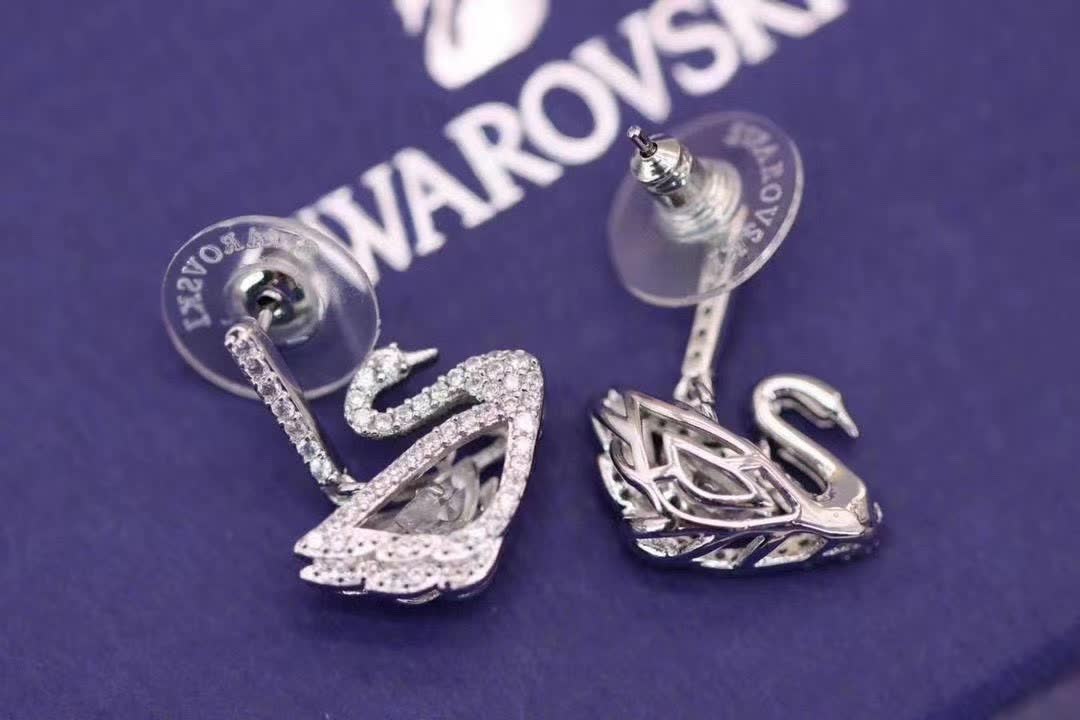 Swarovski Dancing Swan Earrings