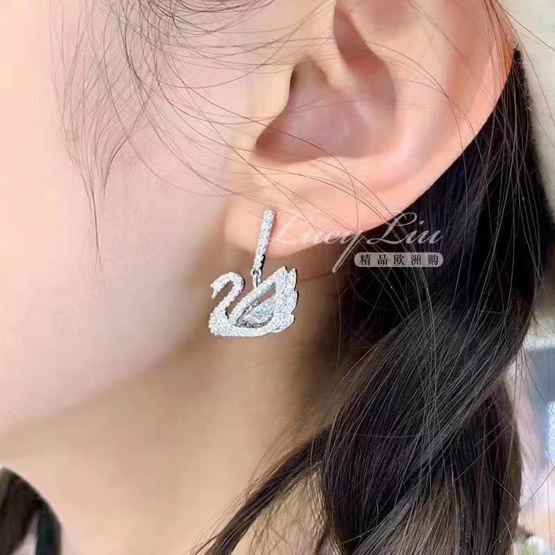 Swarovski Dancing Swan Earrings