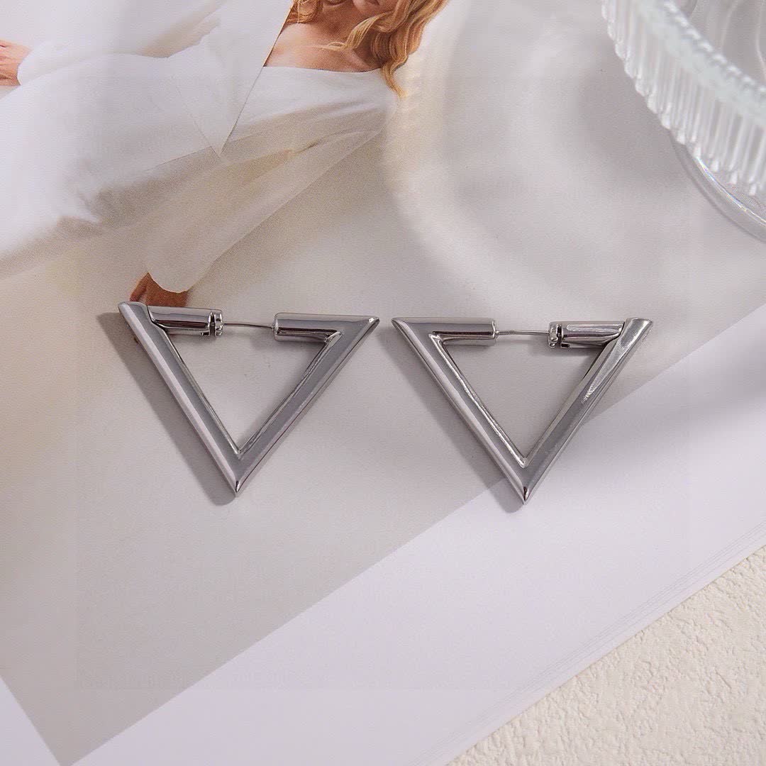 Valentino V-shaped Geometric Earrings