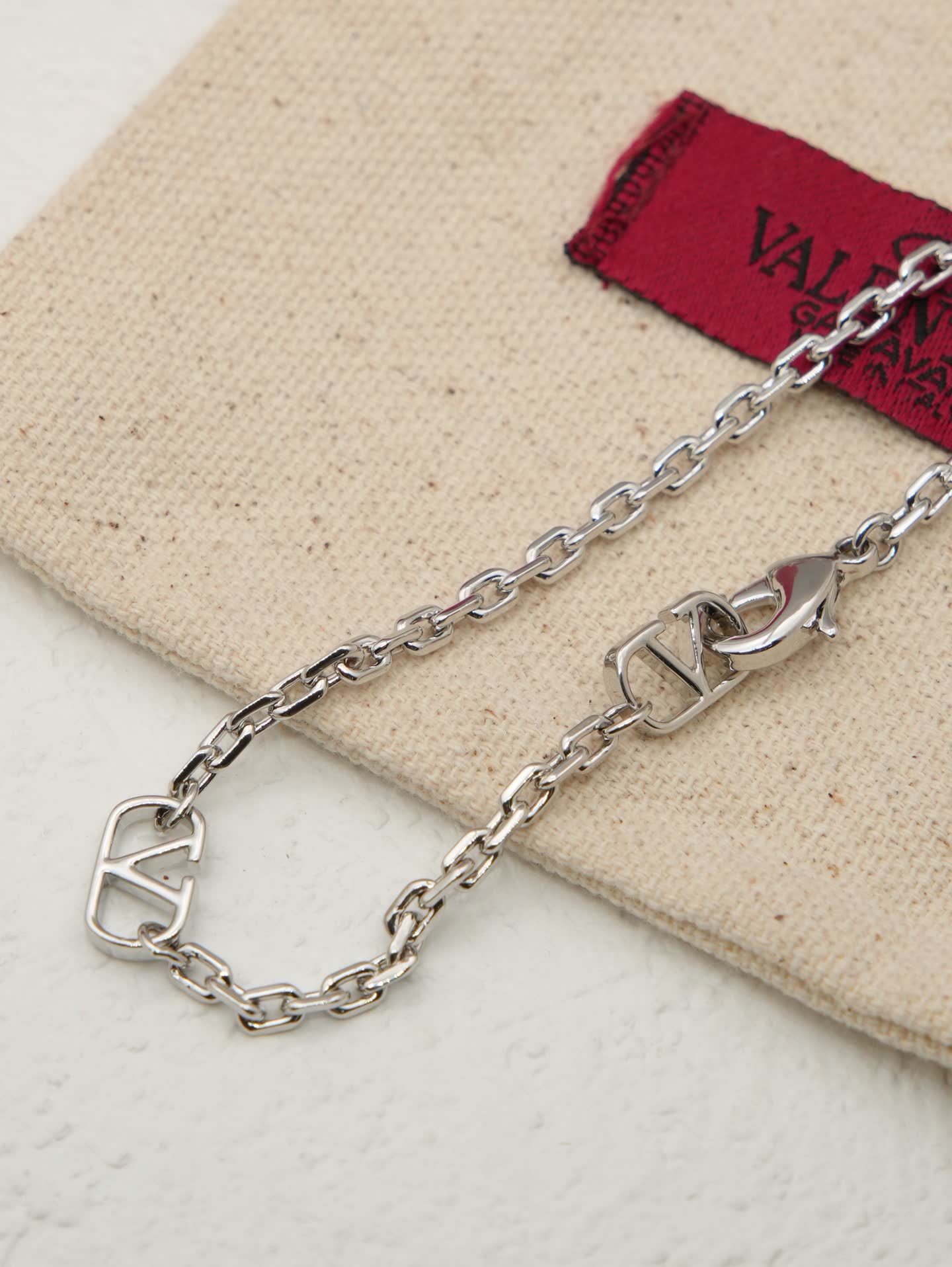 Valentino Heart-Shaped Earrings with Gemstone and Rhinestones