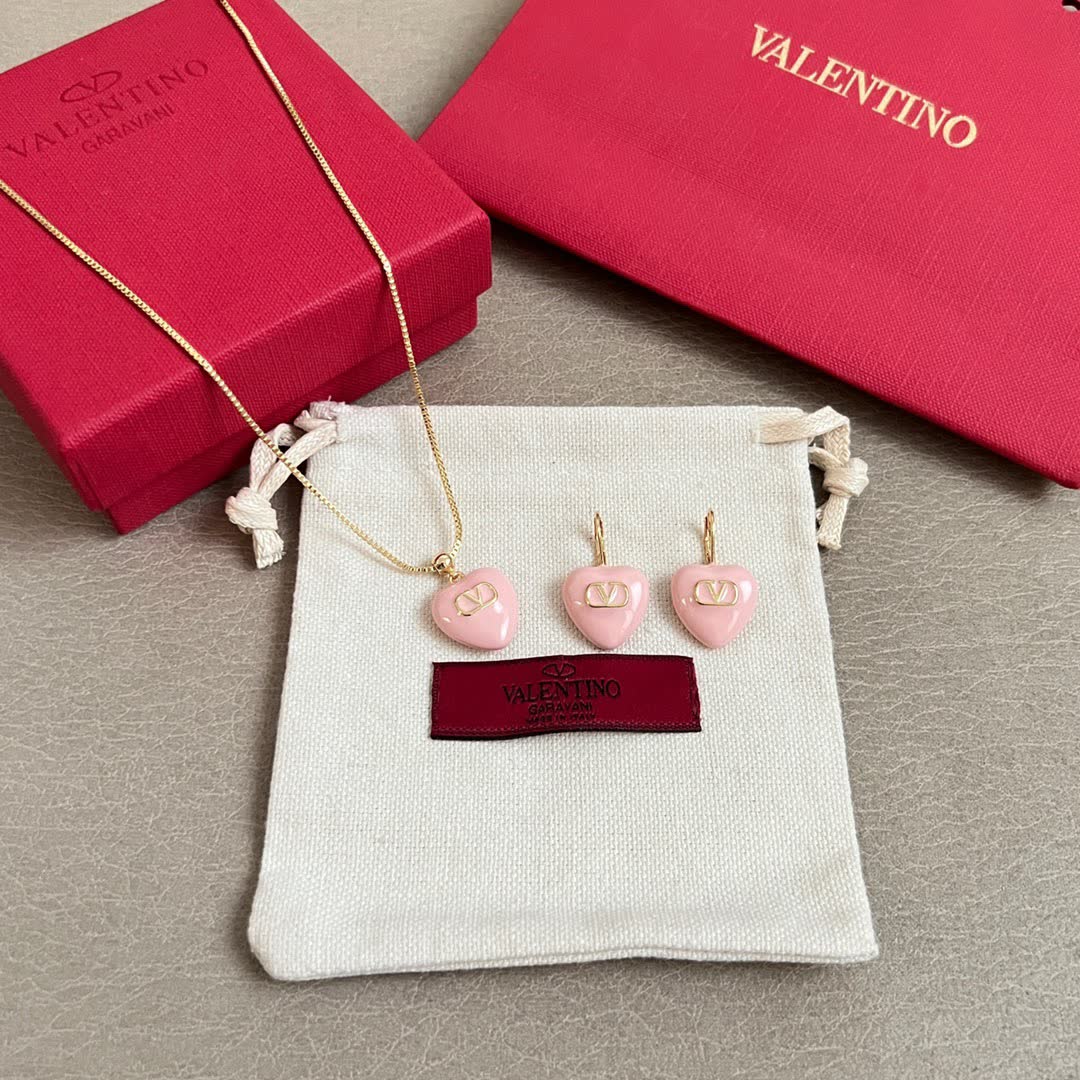 Valentino Earrings - Heart Design