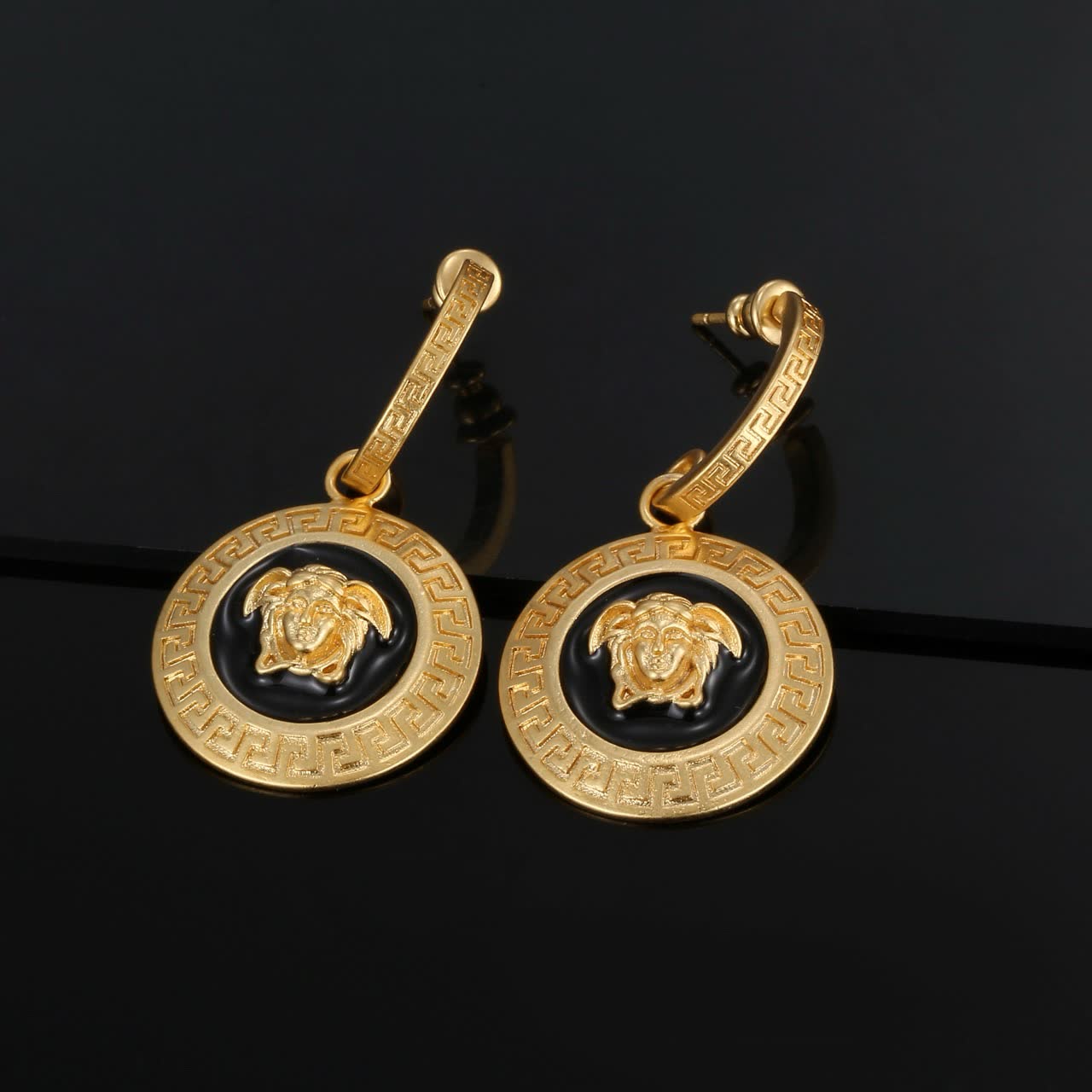 Versace Medusa Head Earrings
