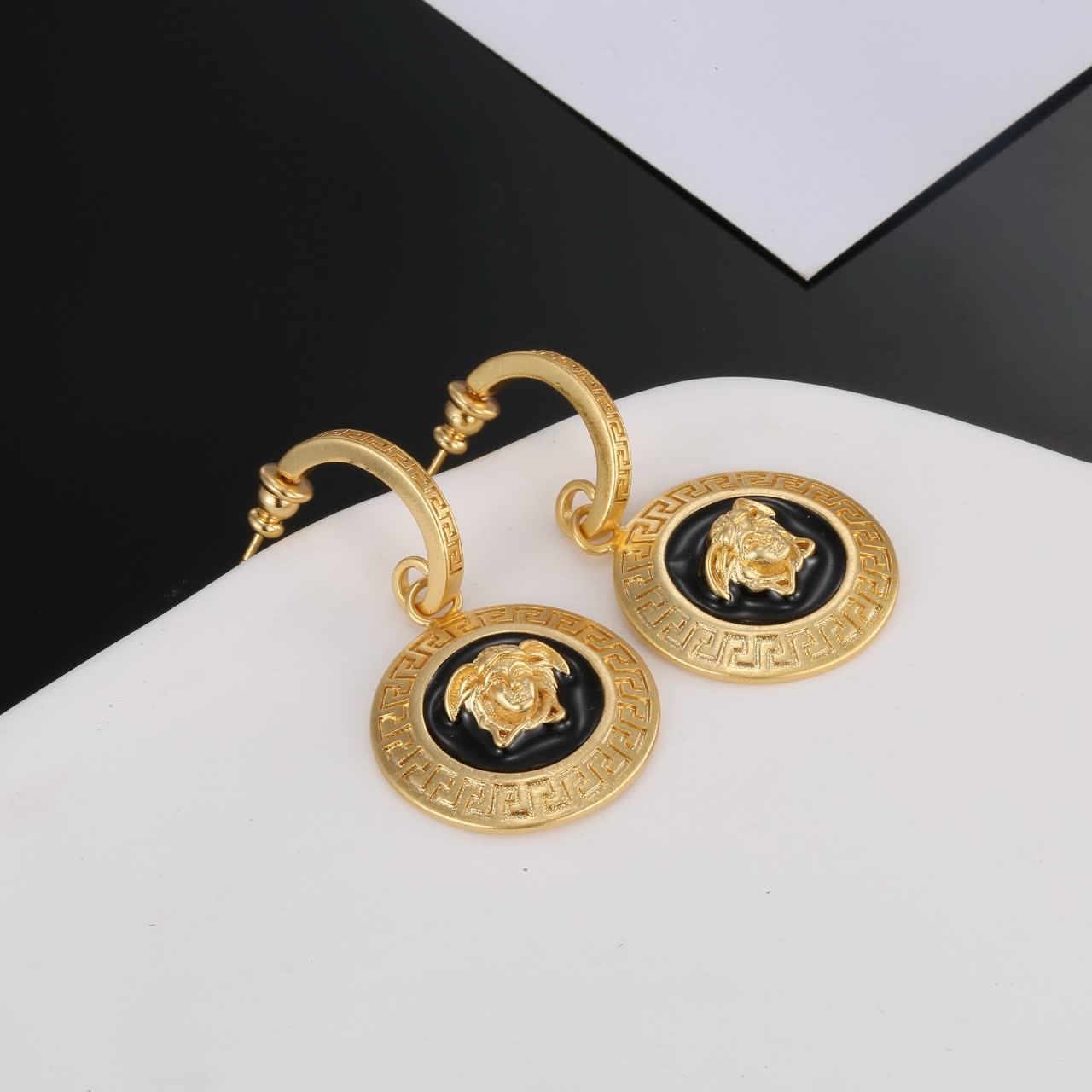 Versace Medusa Head Earrings