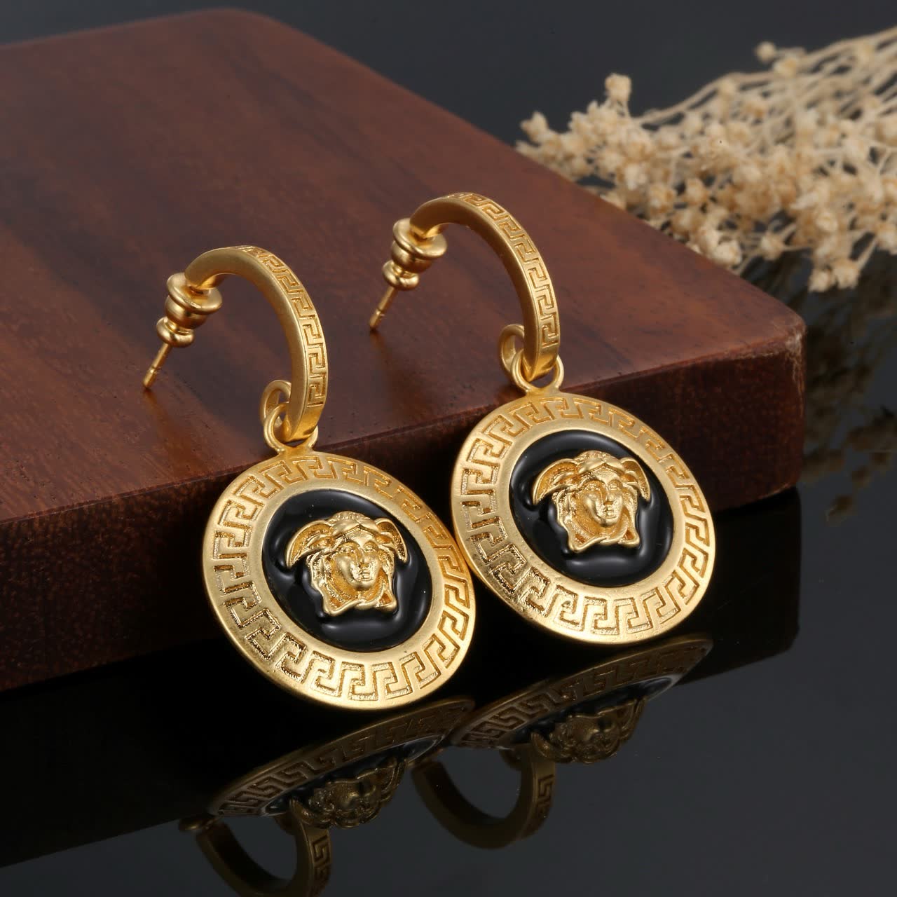 Versace Medusa Head Earrings
