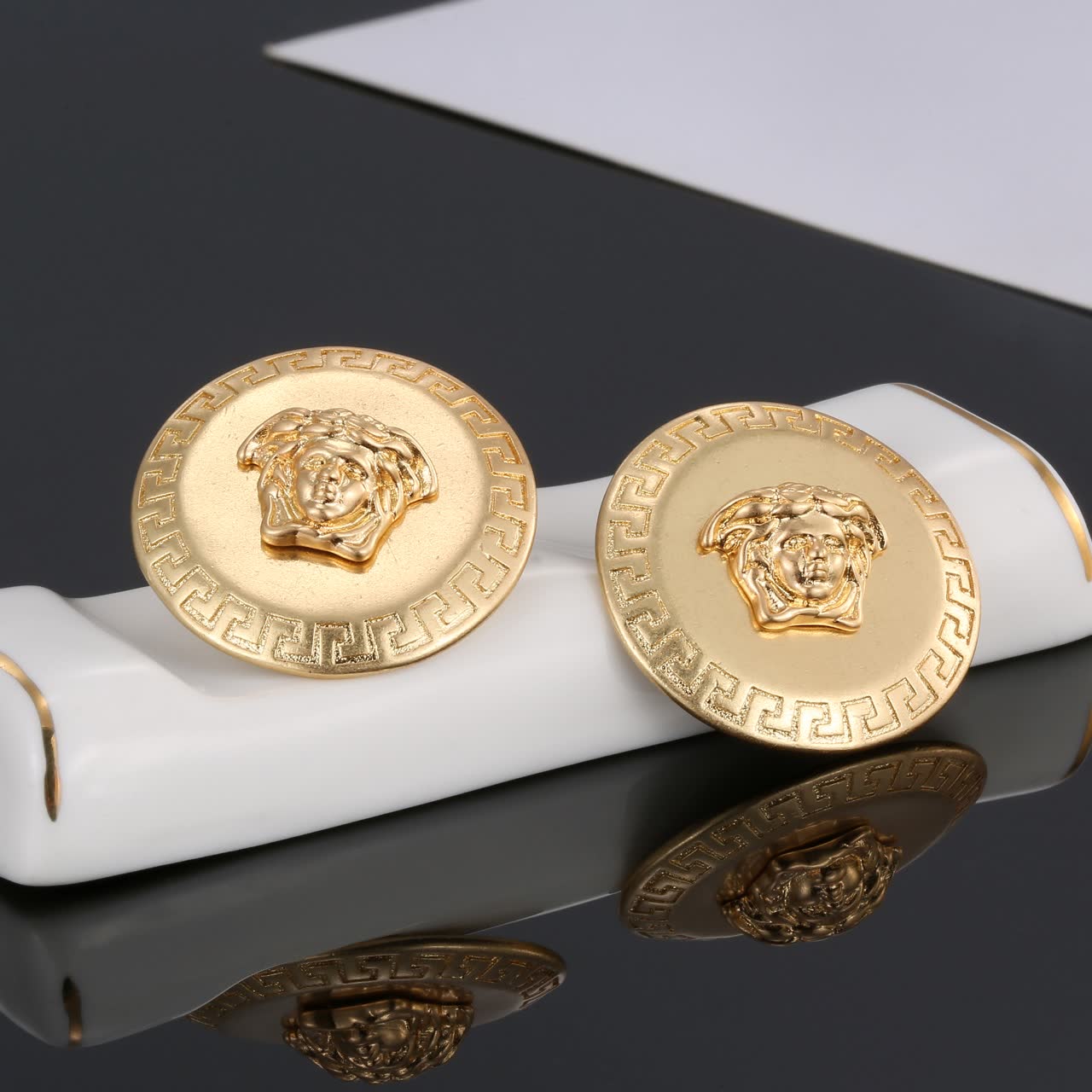 Versace Medusa Head Stud Earrings