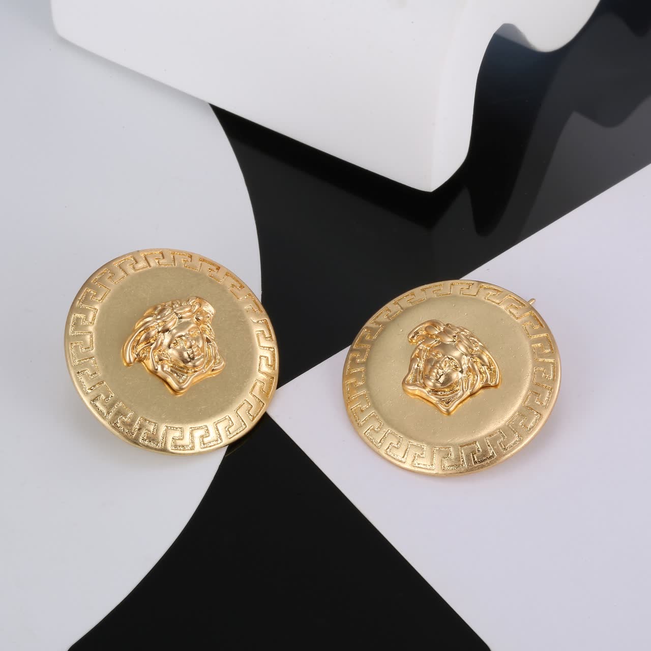 Versace Medusa Head Stud Earrings