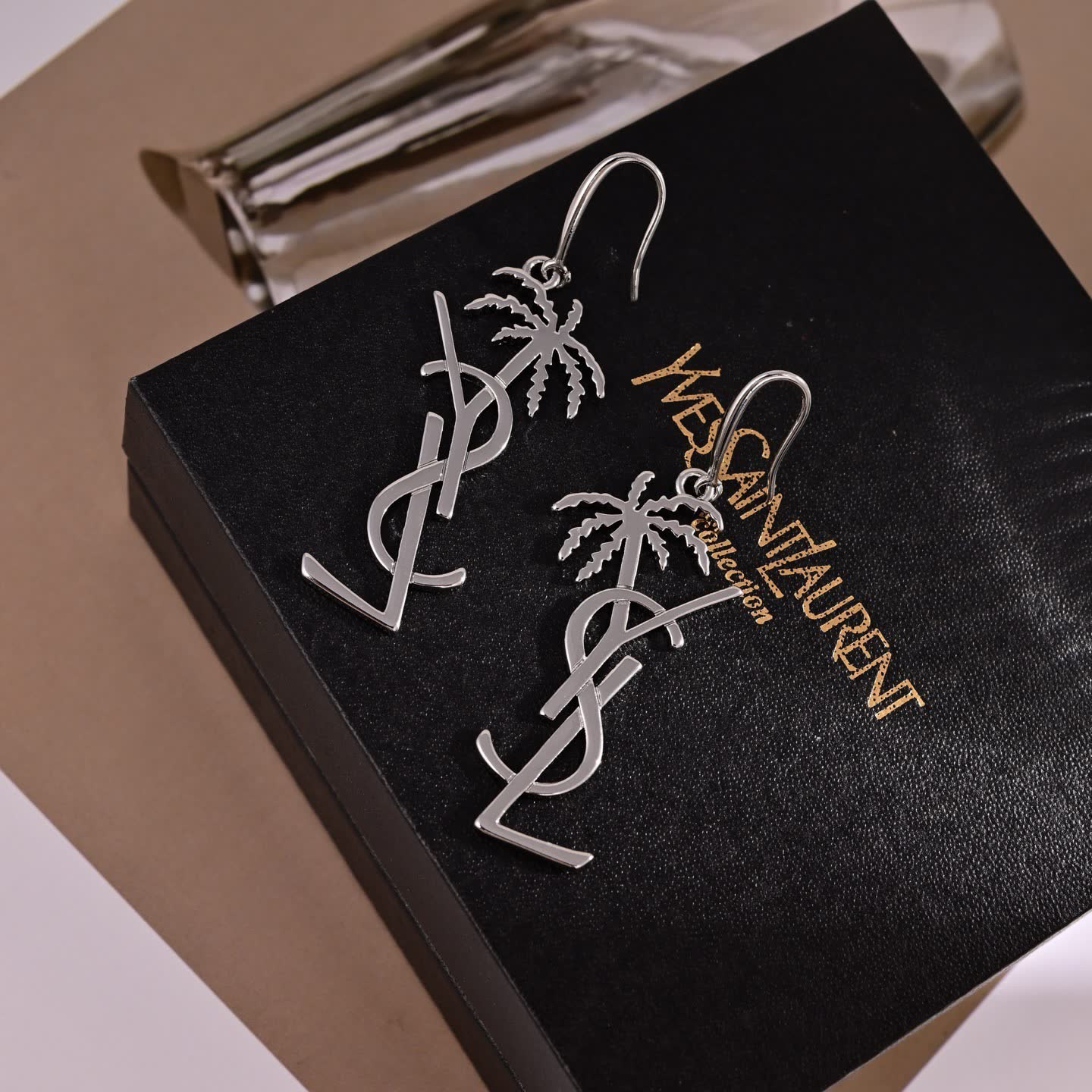 Saint Laurent YSL Palm Tree Earrings