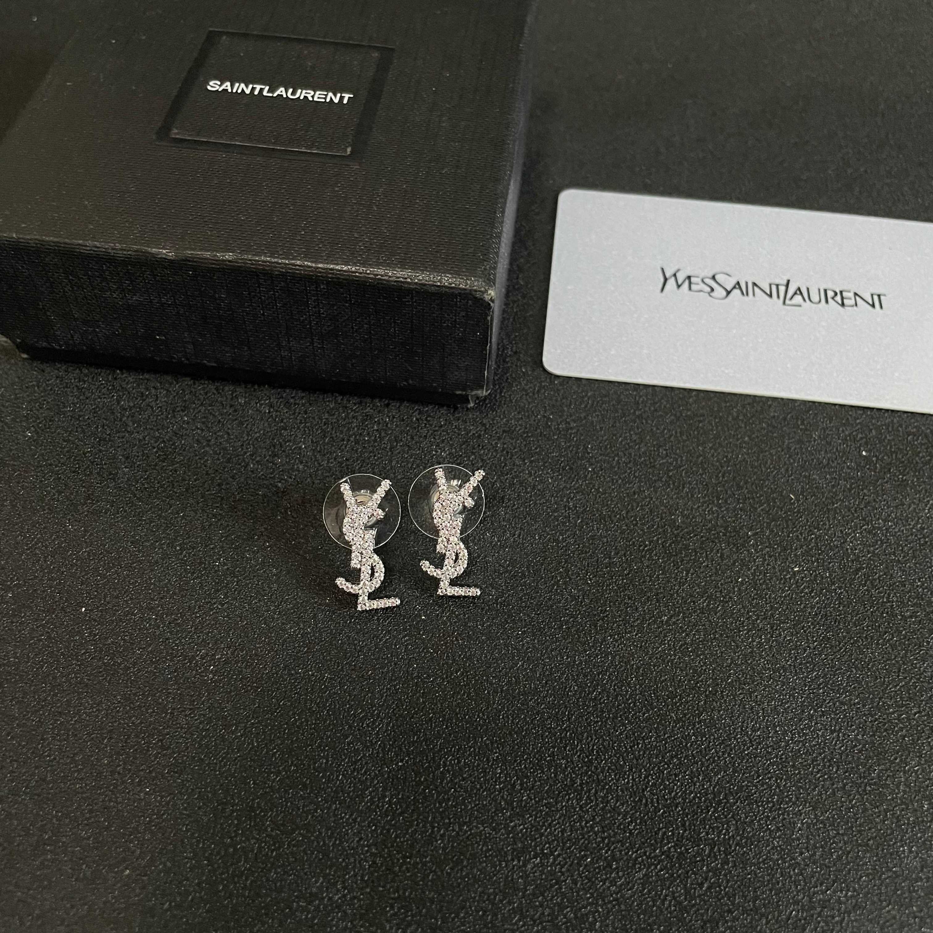 YSL Silver Earrings