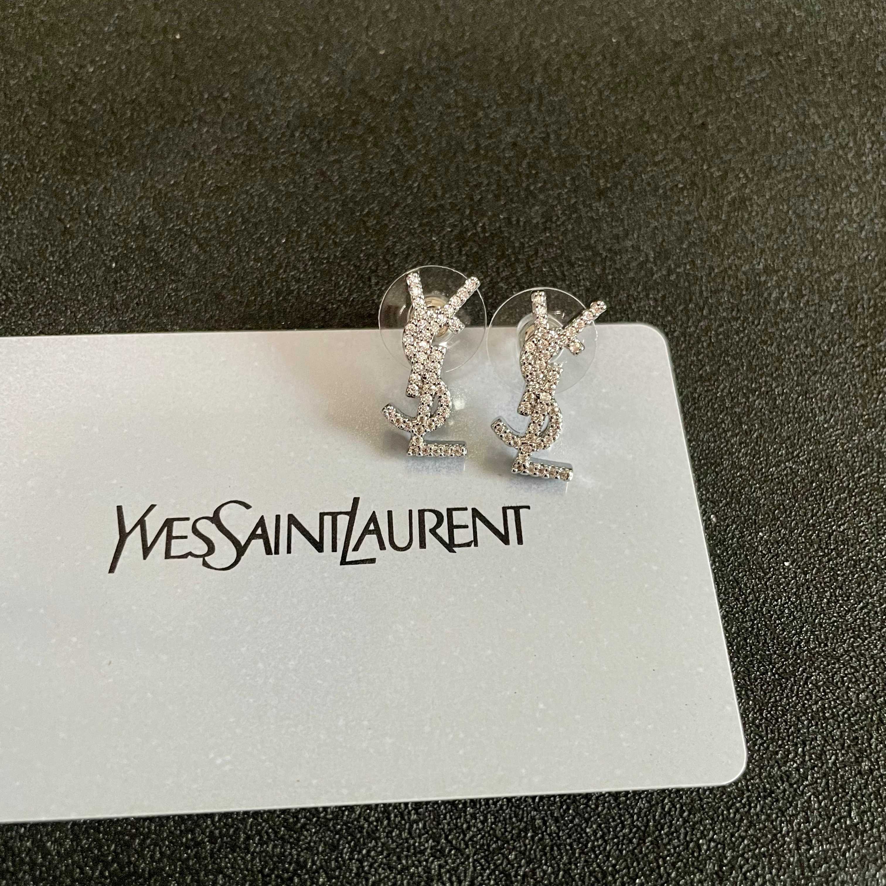 YSL Silver Earrings