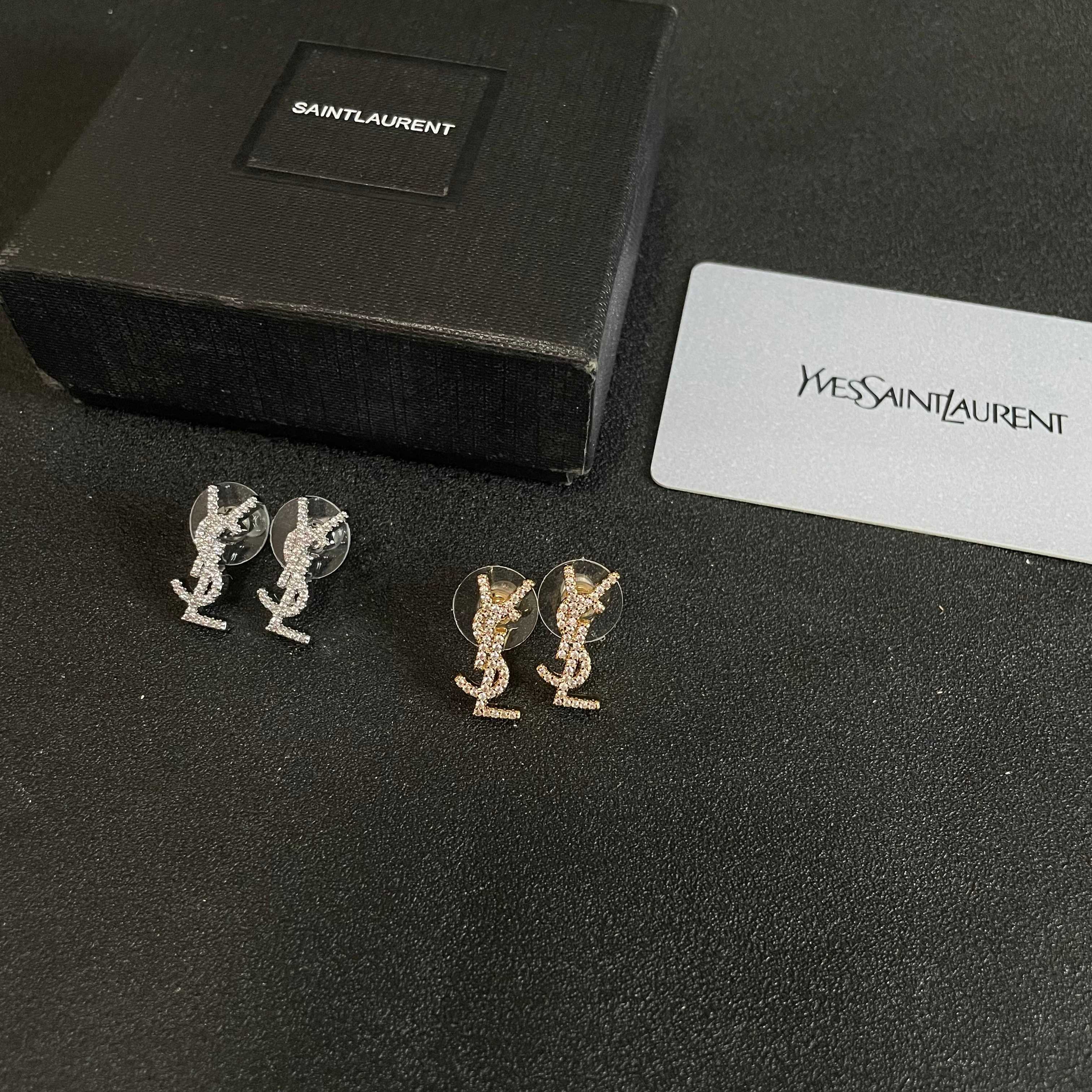 YSL Silver Earrings