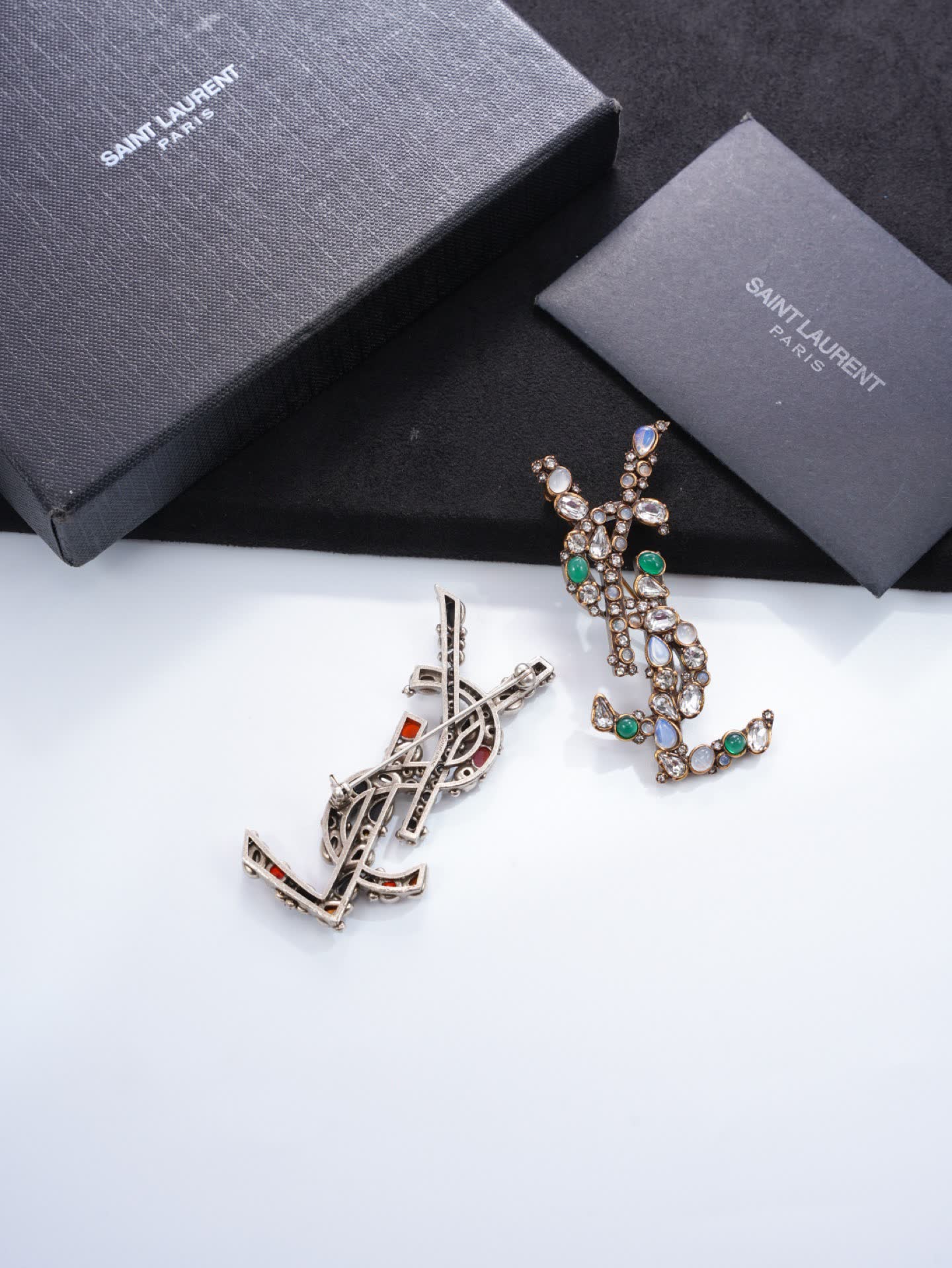 Saint Laurent Earrings - YSL Logo Design