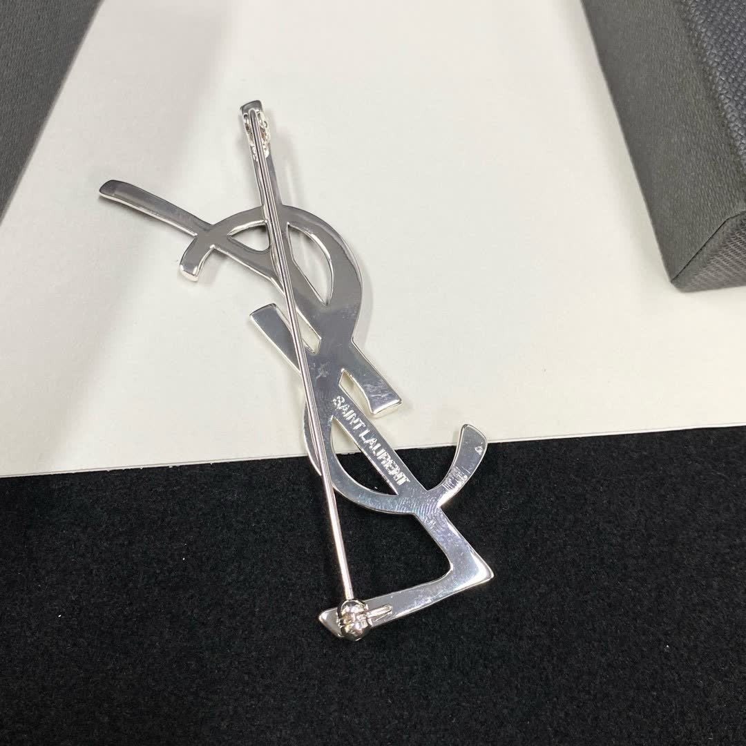 Saint Laurent YSL Logo Earring