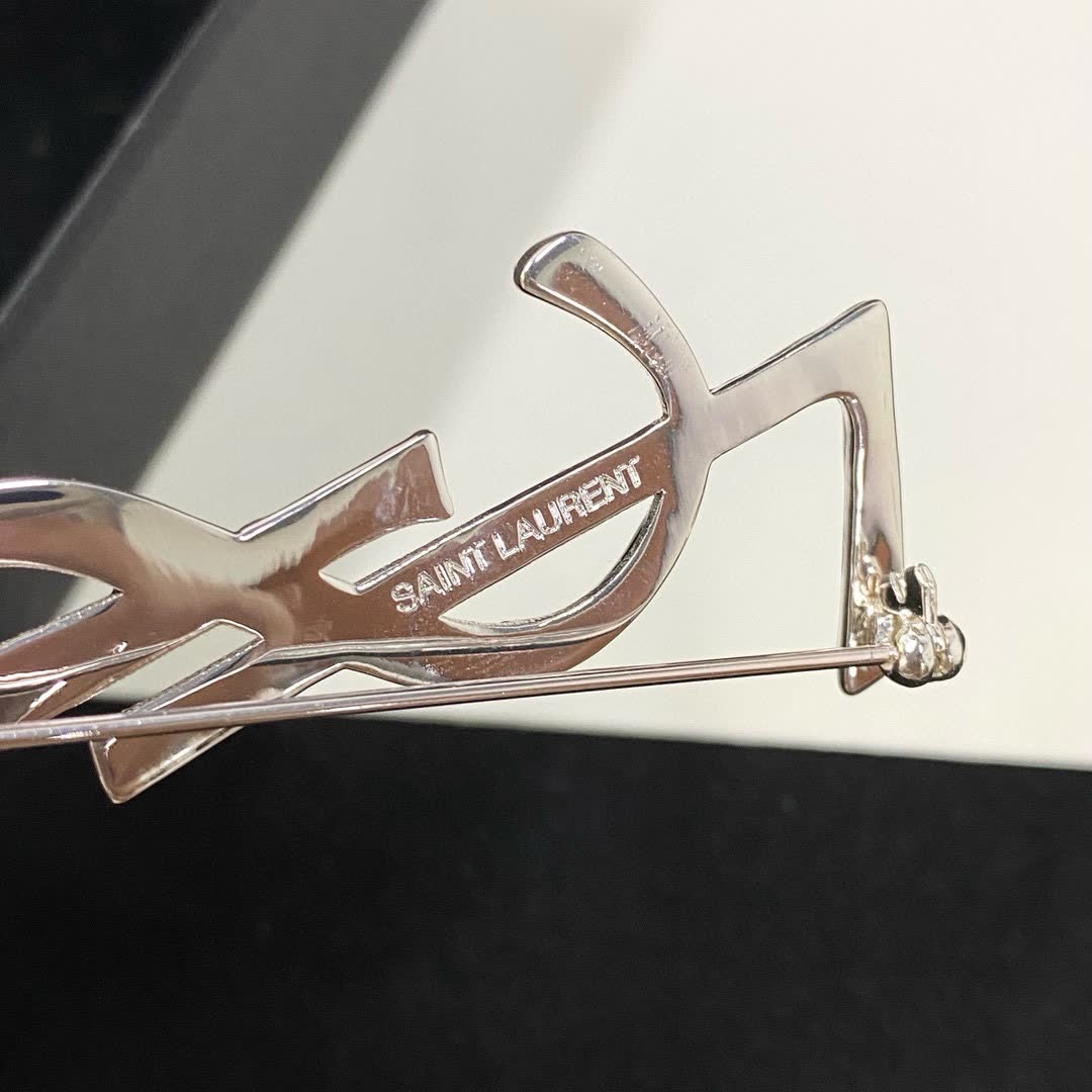 Saint Laurent YSL Logo Earring