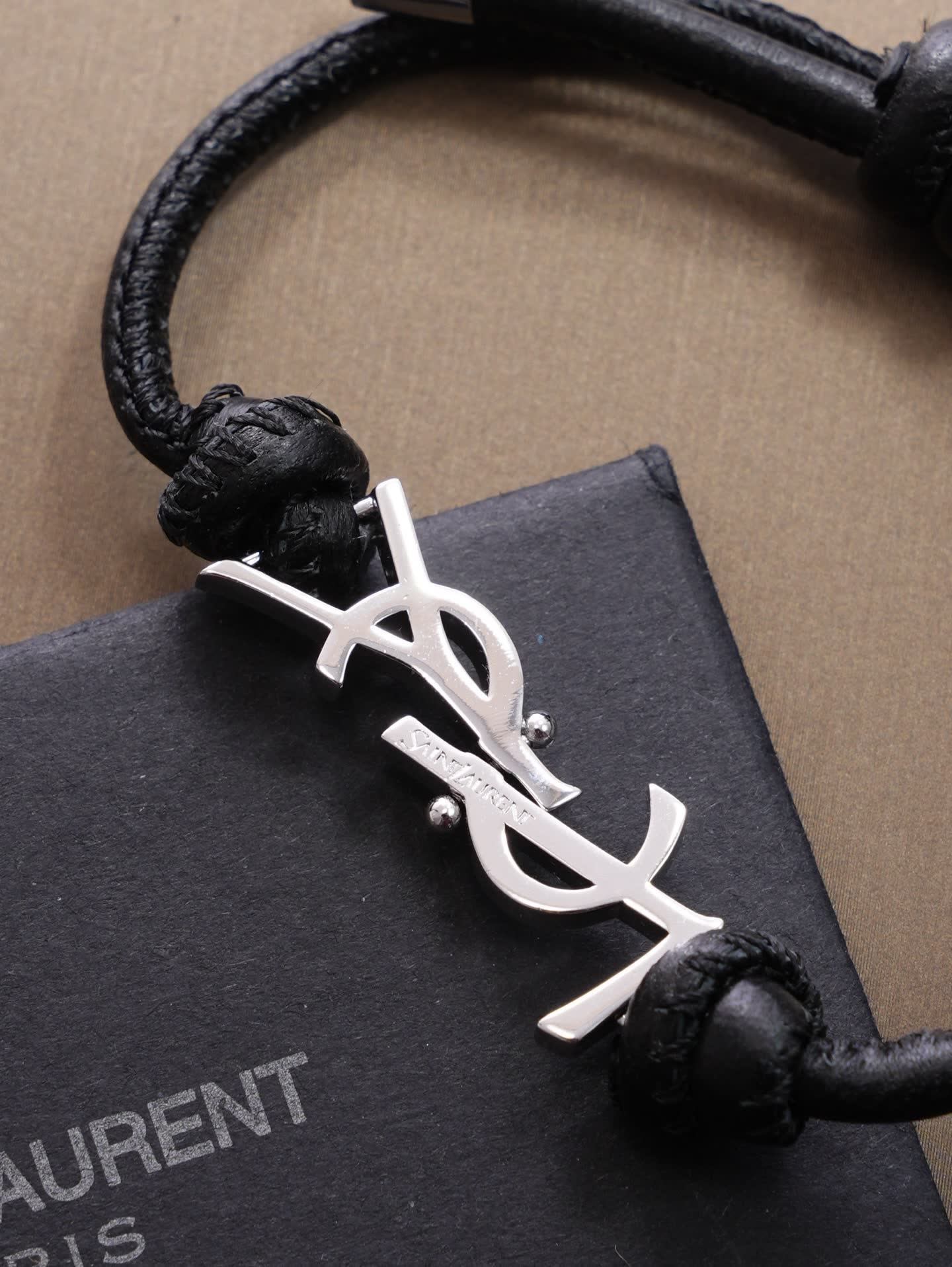 Saint Laurent Paris bracelet with YSL logo