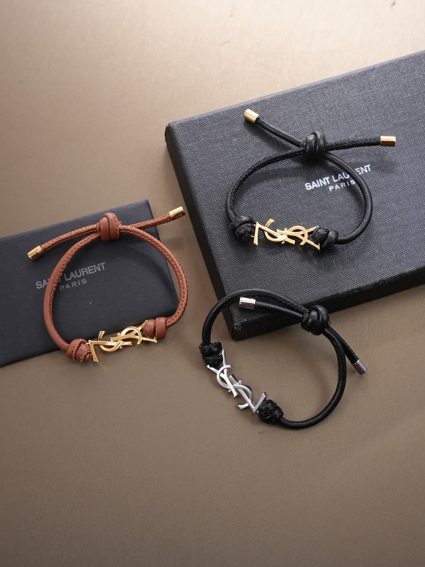 Saint Laurent Paris bracelet with YSL logo