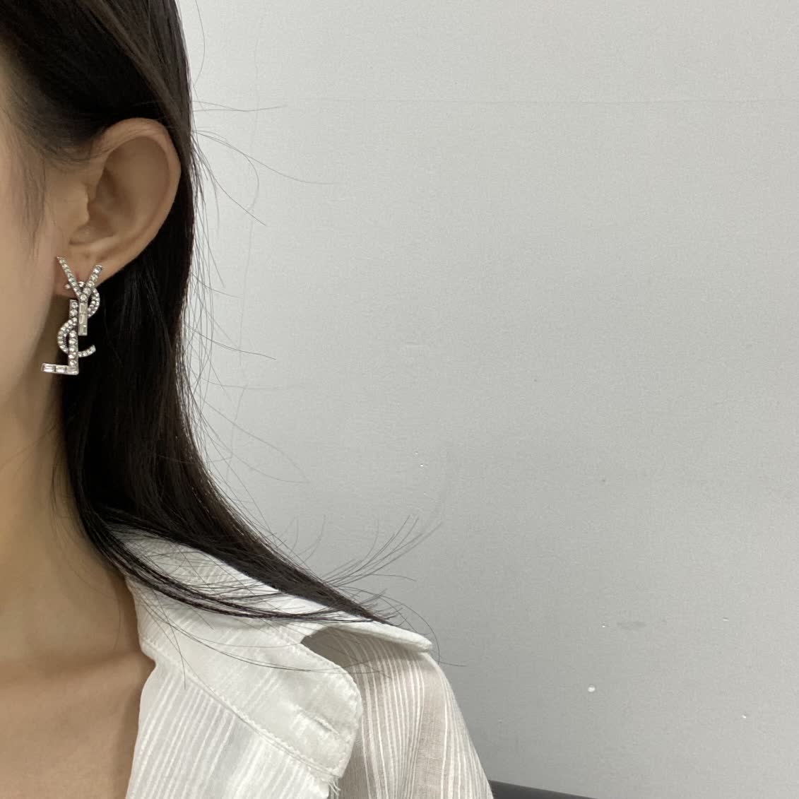 YSL Logo Earrings YSL Logo Earrings