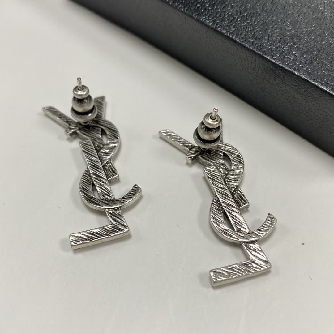 YSL Logo Earrings